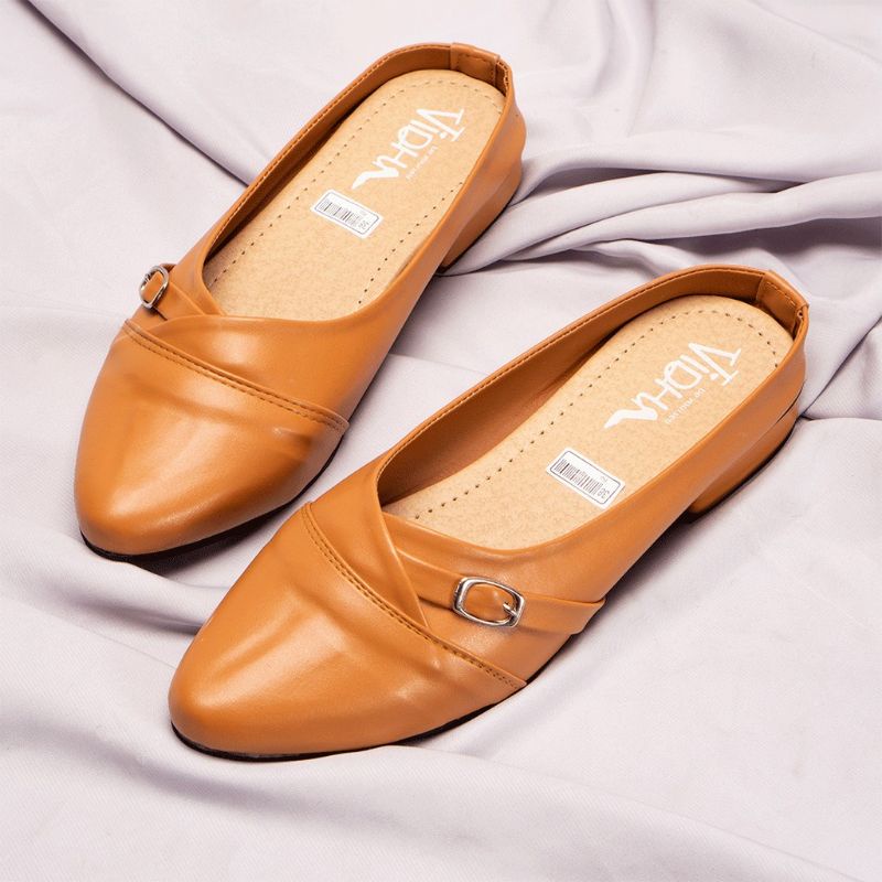 sendal slop wanita VIDHA Hak tahu sepatu formal wanita 004 antislip ( Sol Karet)