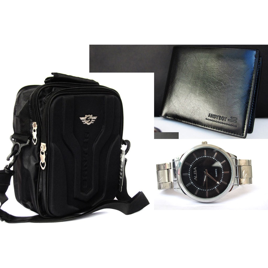 Tas Selempang Pria POLOS montblanc IMport