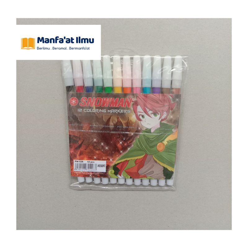 

Spidol Warna / Coloring Markers Snowman 12 Warna
