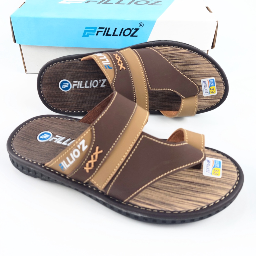 Sandal Anak Laki Laki Casual Empuk Original Kulit Fillioz ANK87