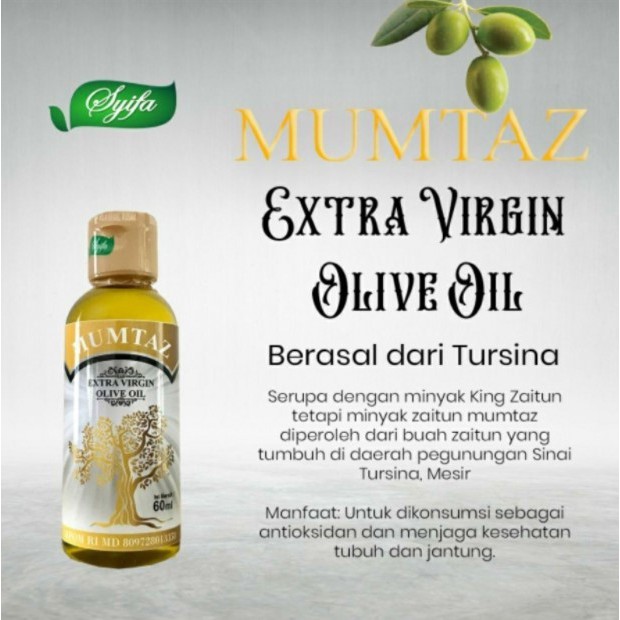 Minyak Zaitun Mumtaz Olive Oil Extra Virgin 60ml