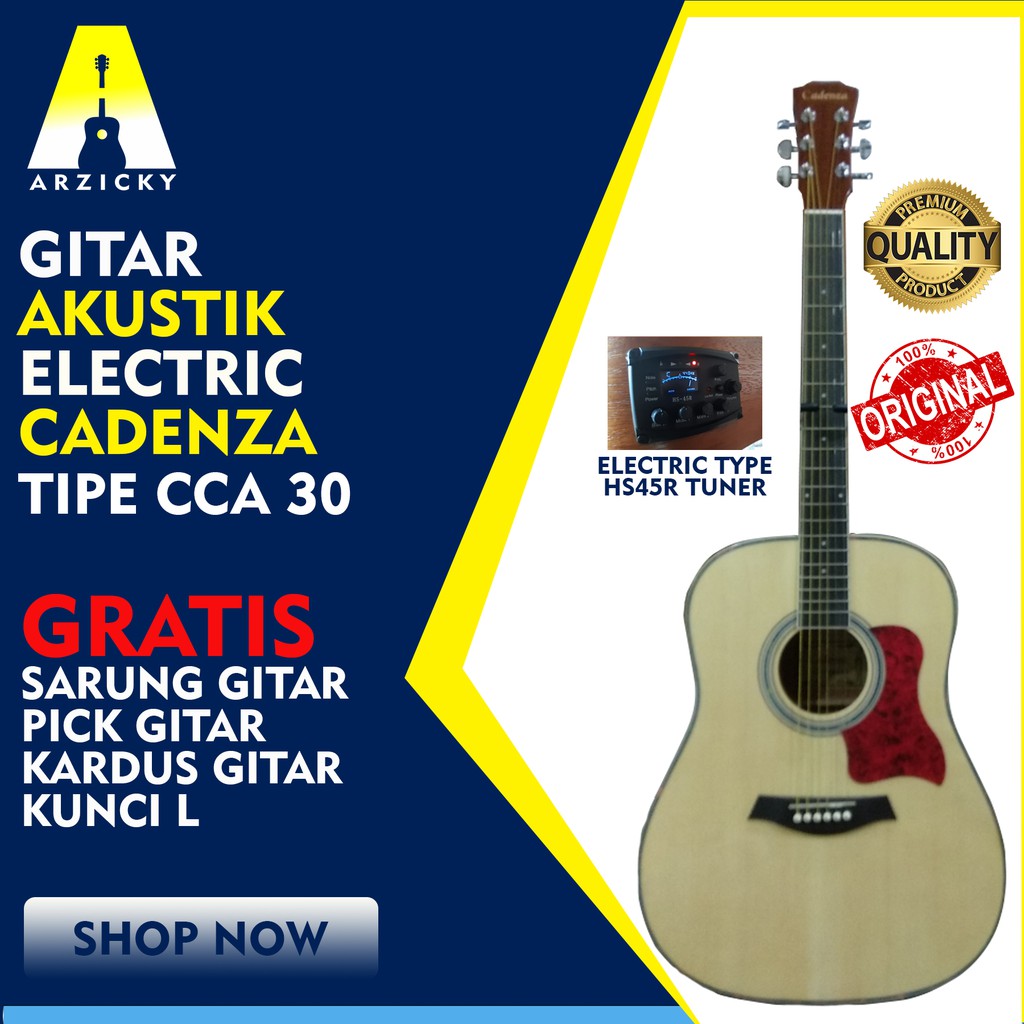 Gitar Akustik Cadenza Original Elektrik CCA 30