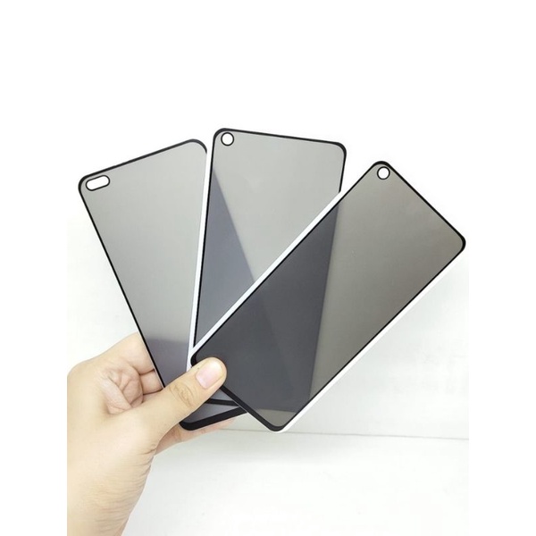 Tempered Glass Anti Spy Full Layar Oppo Reno4 4F Reno5 Privacy Oppo Reno5