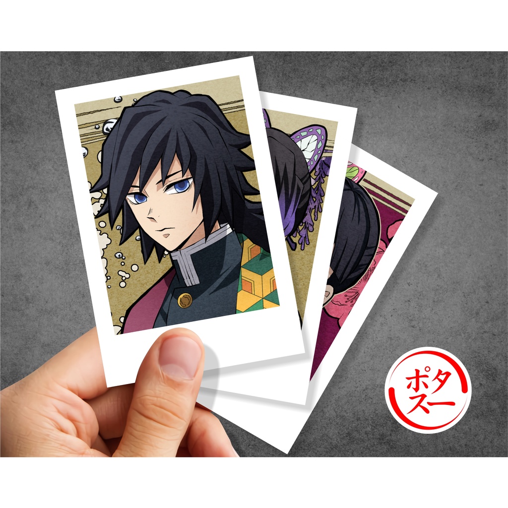 Koleksi Polaroid Anime Kimetsu no Yaiba / Demon Slayer A - Tanjirou Nezuko Zenitsu Inosuke Giyuu Shinobu Kanao Rengoku - Poster