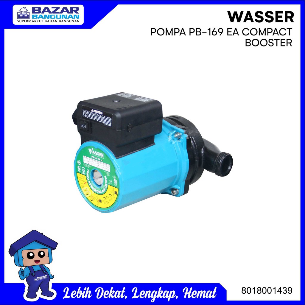 Wasser - Pompa Air Dorong Booster Pump  Compact Pb 169 Ea Pb169Ea