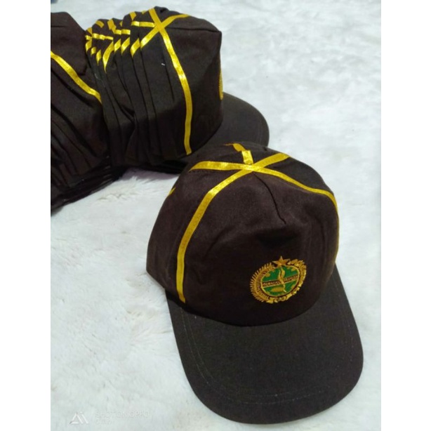 Topi Pramuka Siaga SD Putra Bordir Rapi Kwalitas premium