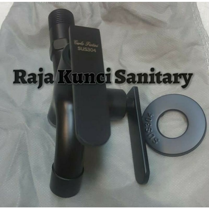 Kran Cabang Stainless SUS 304 Hitam Black/Kran Shower Hitam Black/Kran Double/Kran Dinding