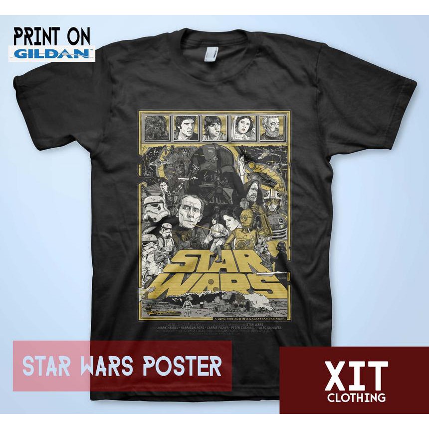 Kaos DTF Musik star wars poster