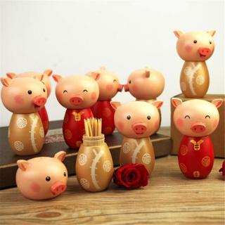 Tempat Tusuk Gigi Bentuk Kartun Panda Bahan Kayu Untuk Tempat Tusuk Gigi Bentuk Kartun Panda Bahan Kayu Untuk