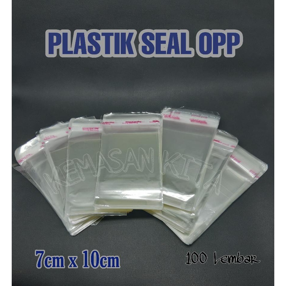 

PLASTIK OPP 7X10 CM LEM PEREKAT KEMASAN SNACK AKSESORIS SOUVENIR KUE