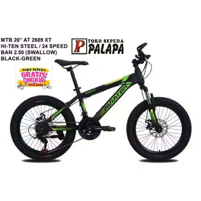 MTB 20 AVIATOR AT 2689 XT Sepeda Anak 8 Speed