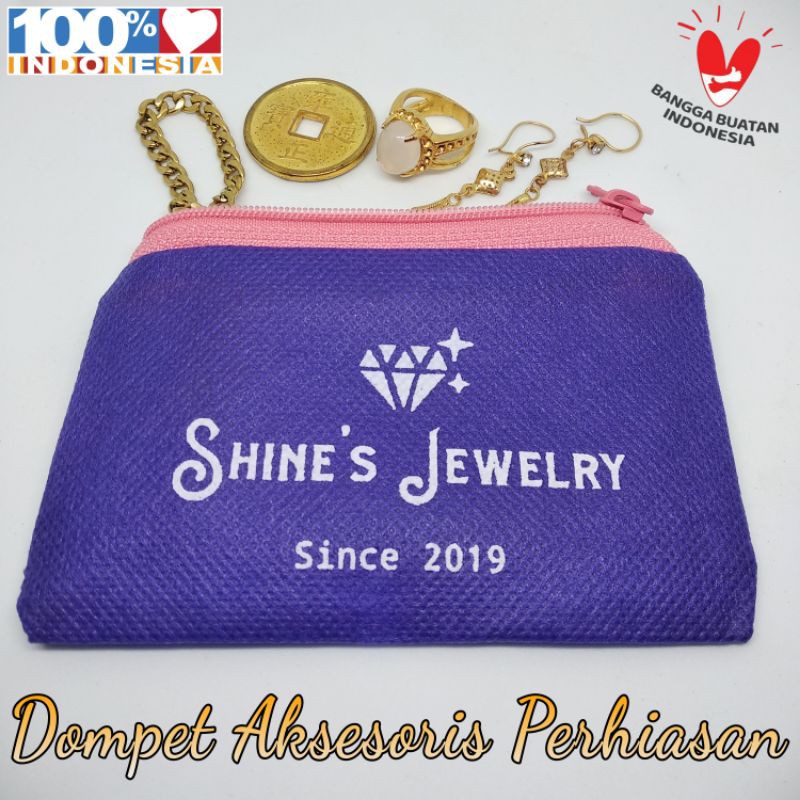 Dompet Pouch aksesoris perhiasan Titanium Stainless steel xuping emas perak shines jewelry zfk store