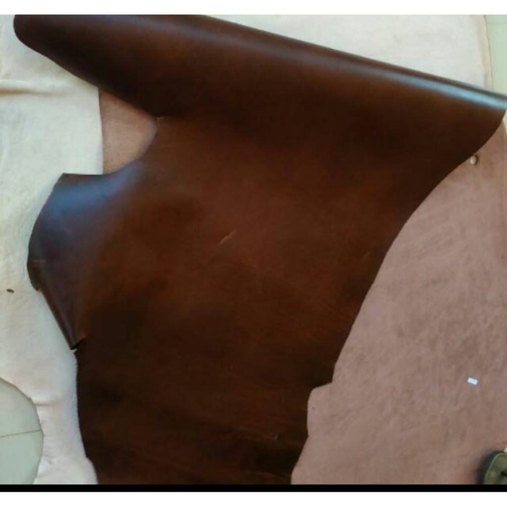 

kulit sapi pull up warna choco vintage