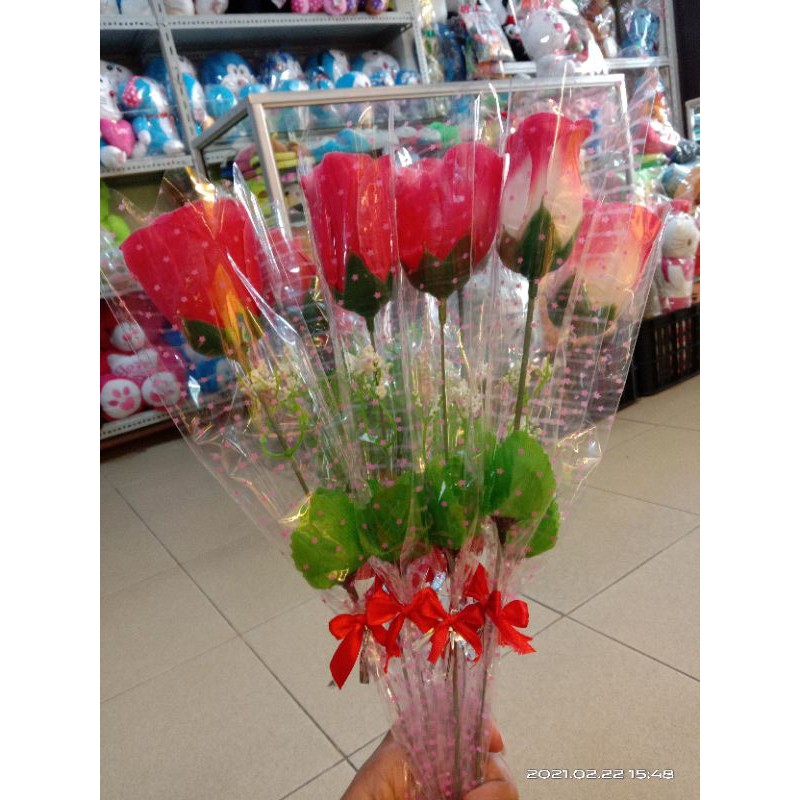 

Bunga tangkai warna randoom