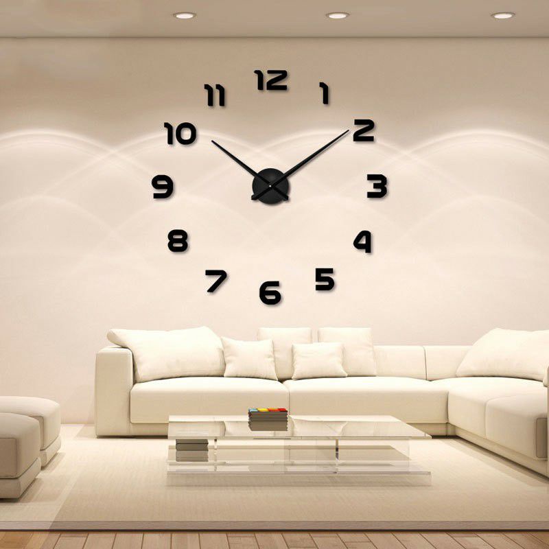 JAM DINDING BESAR 3D UNIK MINIMALIS JAM JUMBO BESAR