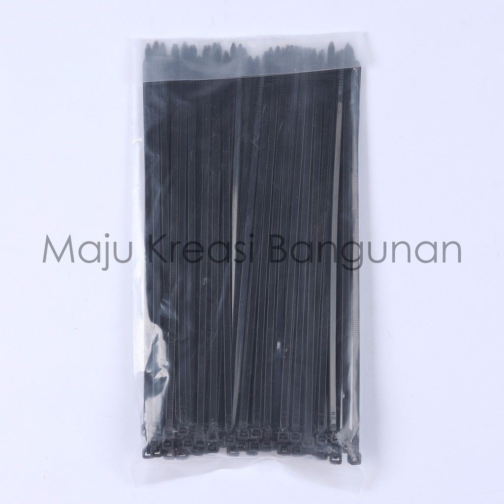 Kabel Ties 3,6 x 200mm Hitam Putih 200 mm 20cm 20 cm Cable Cableties