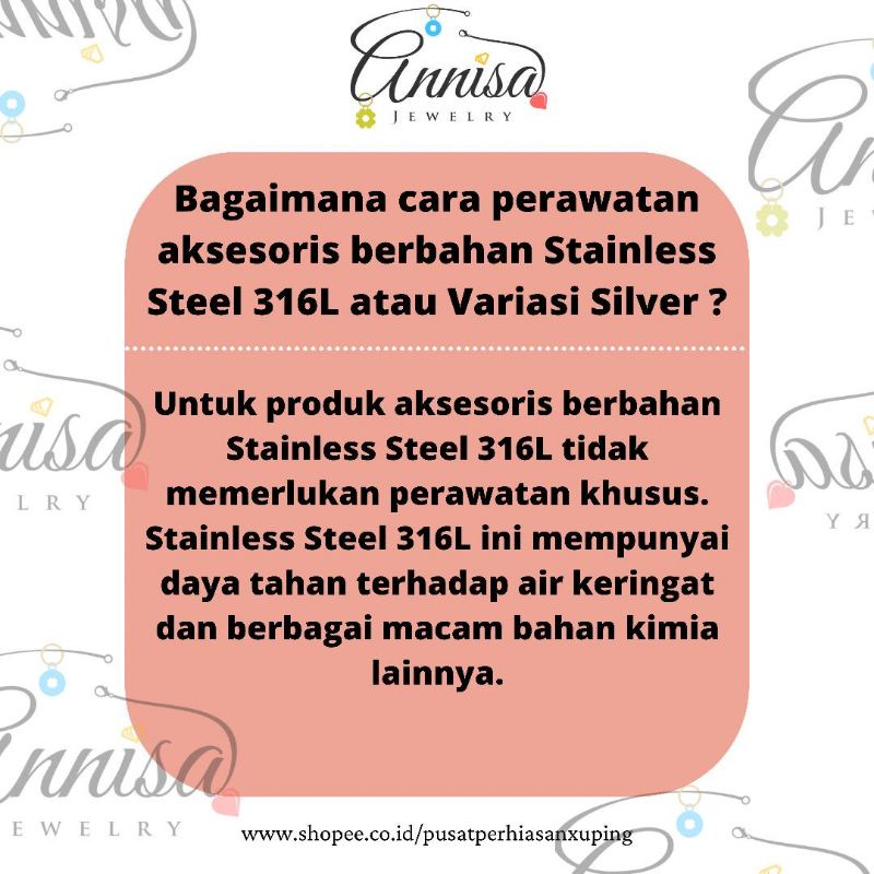 Ready No PO Kalung Inisial Alphabet Carendelano Titanium Pabrik bukan handmade Alphabeta