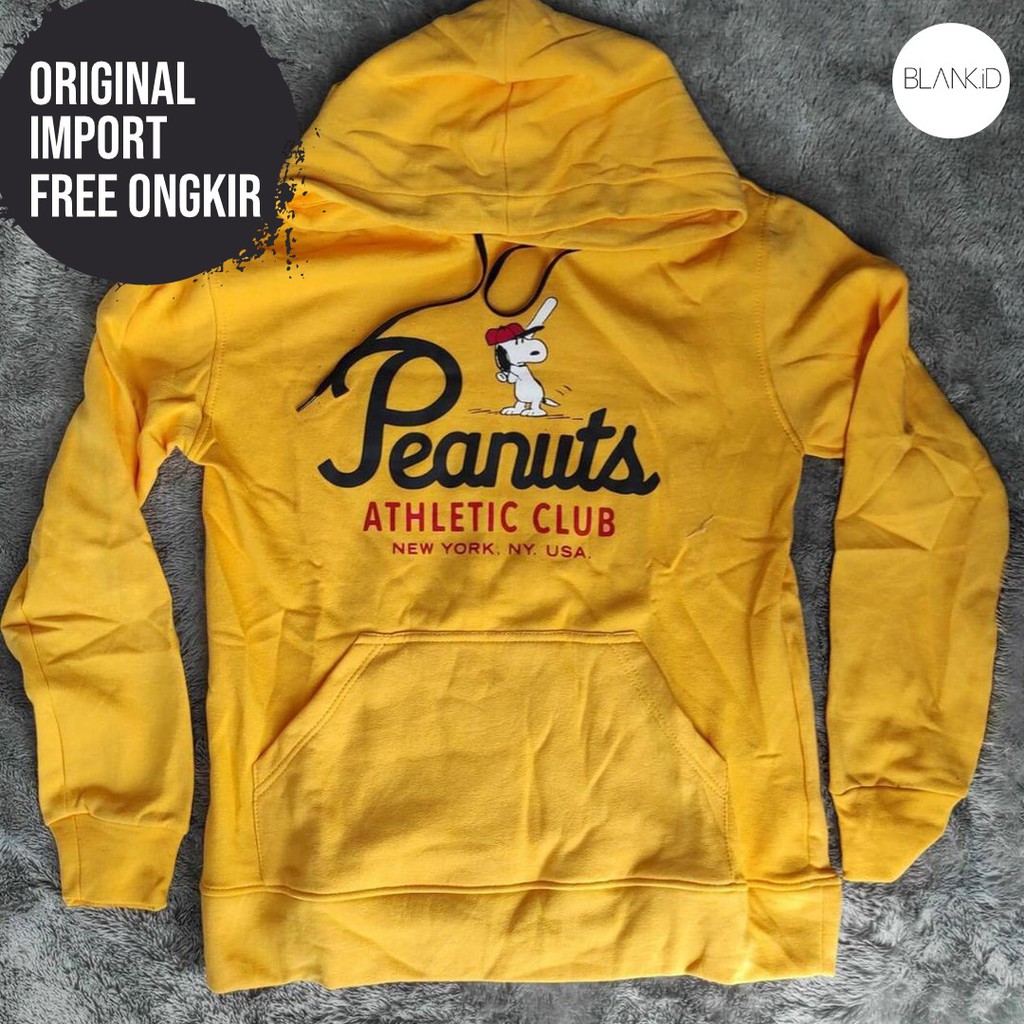 HOODIE HnM PEANUTS YELLOW ORIGINAL - HOODIE HnM ORIGINAL - JAKET HnM ORIGINAL - HOODIE HnM - BLANKID