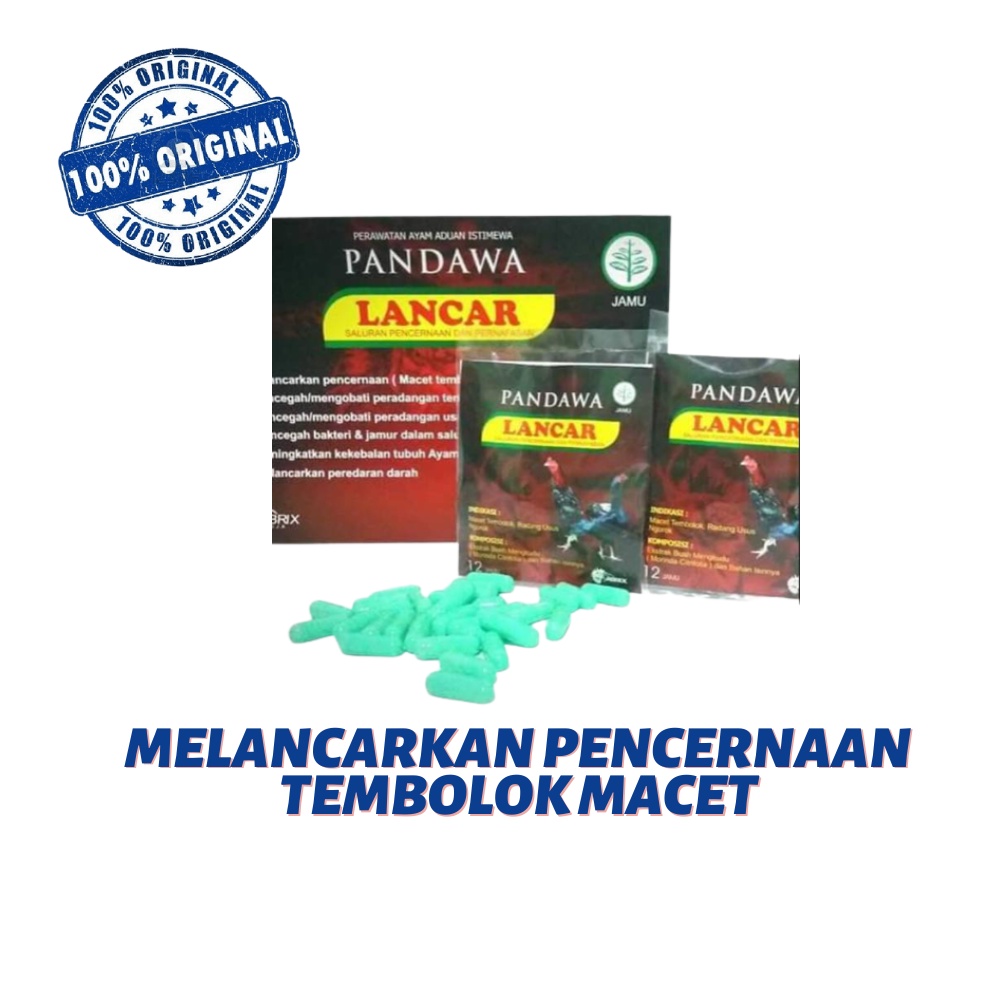 PANDAWA LANCAR jamu ayam - tembolok macet / pernapasan