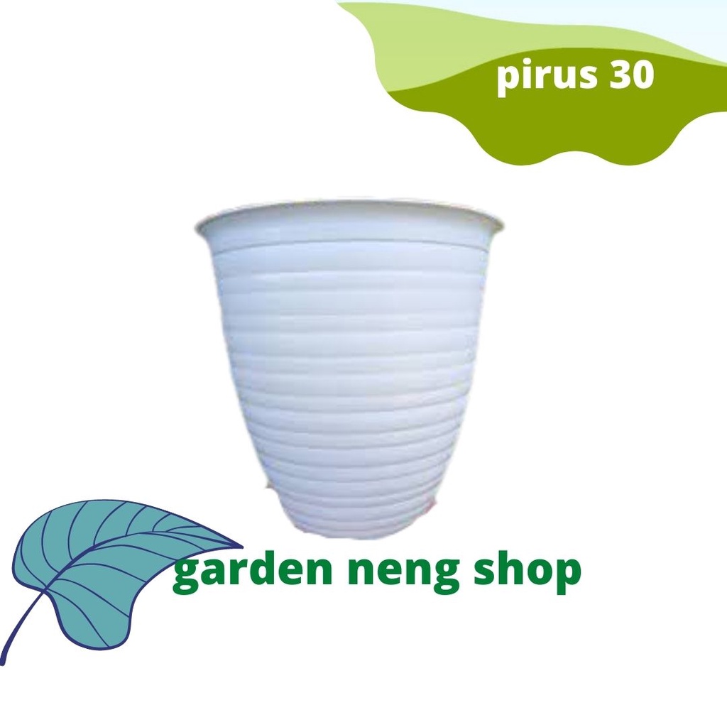 POT BUNGA RUBY PIRUS 30 PUTIH-POT PIRUS 30 PUTIH