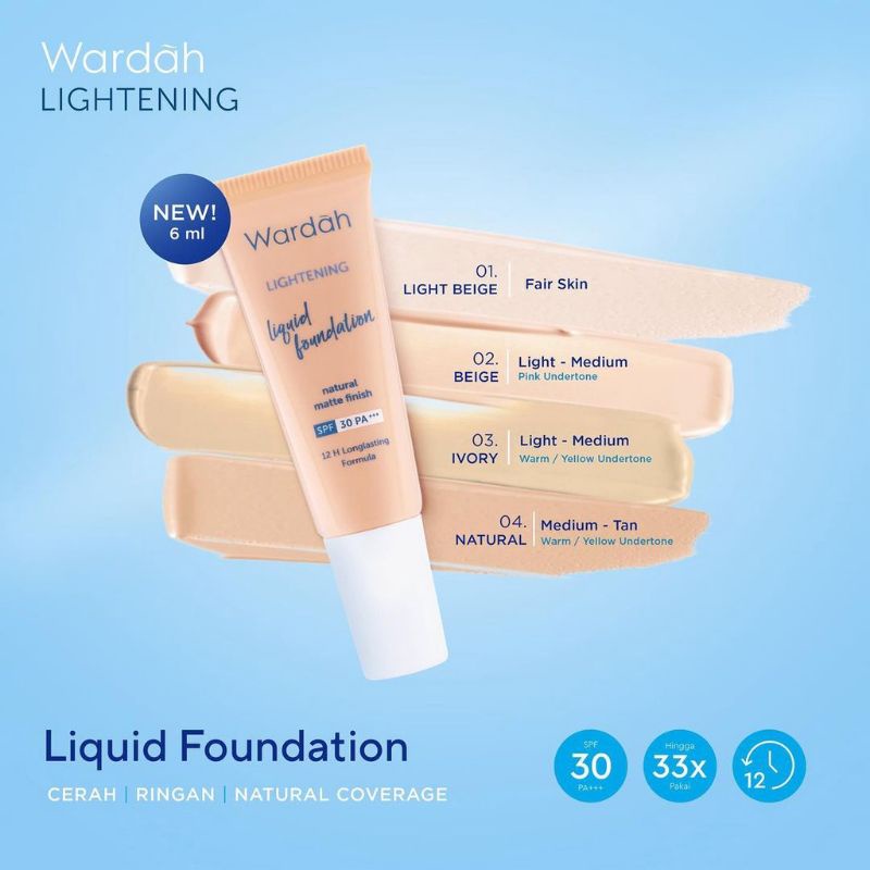 WARDAH Lightening Liquid Foundation - 6ml