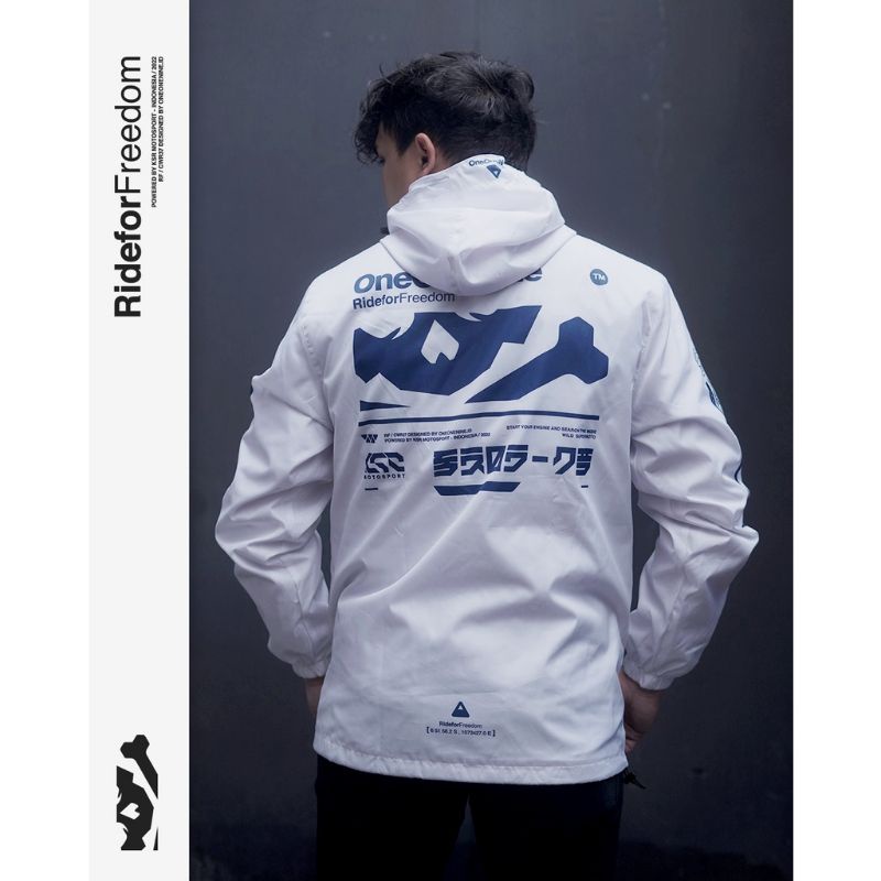 JACKET RIDE FOR FREE BIG POCKET WHITE SERIES | KSR ONEONENINEORIGINAL BY KSR MOTOR SPORT