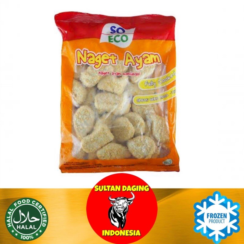 

AYAM NUGGET SO ECO AYAM KOMBINASI 500 GRAM DAN 1 KG/ NUGGET/ NAGET/ CHICKEN NUGGET/ AYAM NAGET