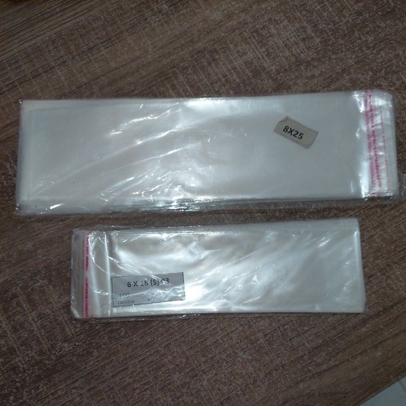 

plastik opp 6x18 , 7x15 dan 8x25 isi 100 lbr