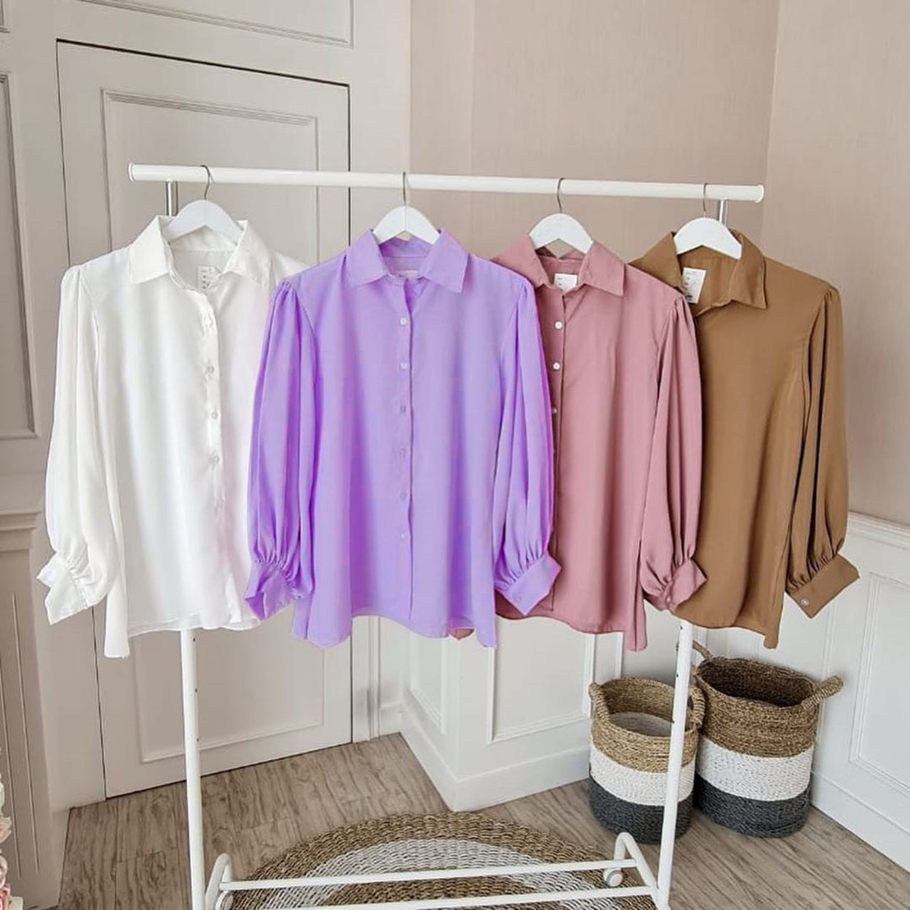 RX Fashion - Audry Rufi Basic Shirt Blouse Katun Twistcone / Blouse Mona / Kherila -BN