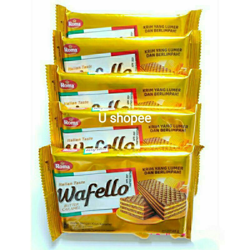 

Roma wafello renceng 21gr snack biskuit/biskuit roma wafello