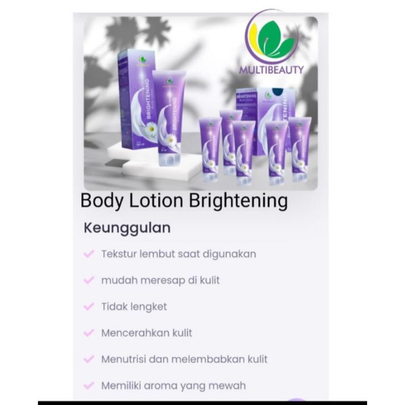 Brightening body lotion mbs/bbl multibeauty