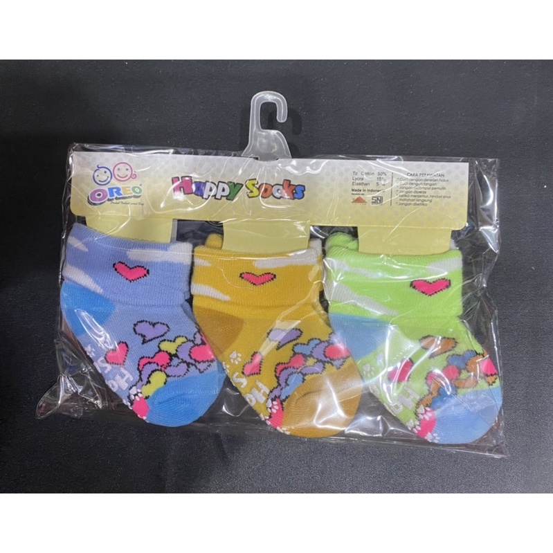 Kaos Kaki Bayi Anti Slip / Kaos Kaki Bayi 3 In 1 Oreo / Kaos Kaki Bayi Murah