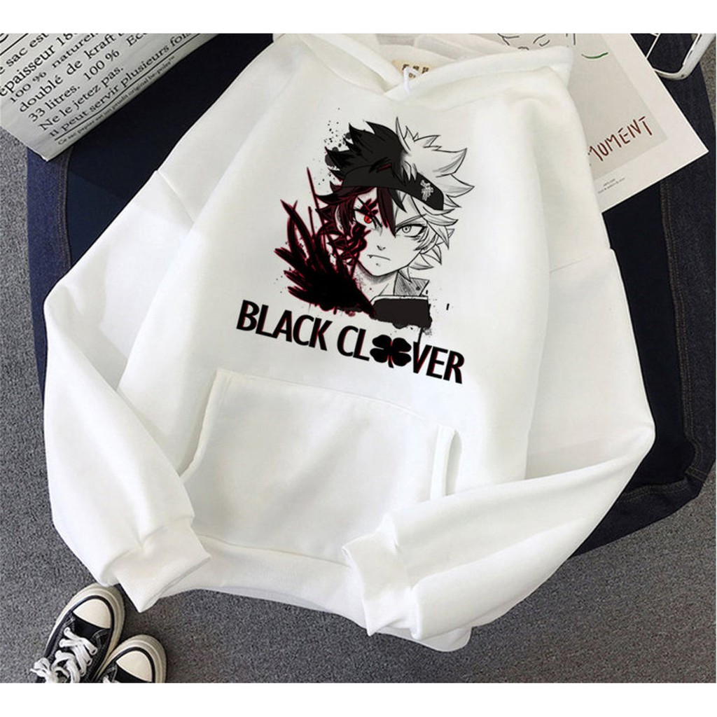 Hoodie Asta Face Black Clover Anime Blackbull Manga Premium