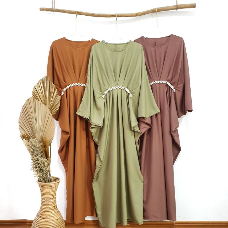 ZEFA KAFTAN DRESS LEBARAN WANITA OOTD LEBARAN