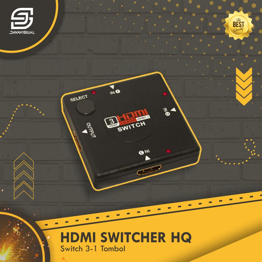 [JaVis] Switcher HDMI 3 Port HDMI Switch Switcher HDMI Splitter