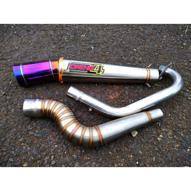 Knalpot daeng4 suzuki satria fu 150