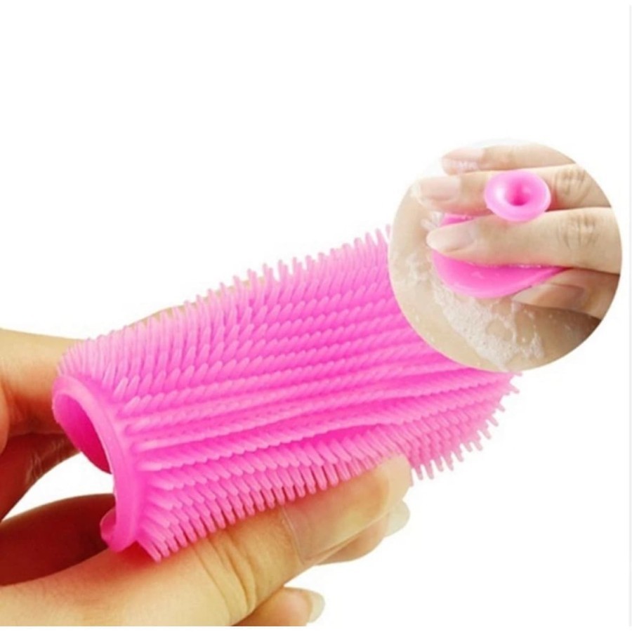 Sikat Pembersih Wajah Muka Silikon Silicone Facial Clean Pad Brush - Random Colour