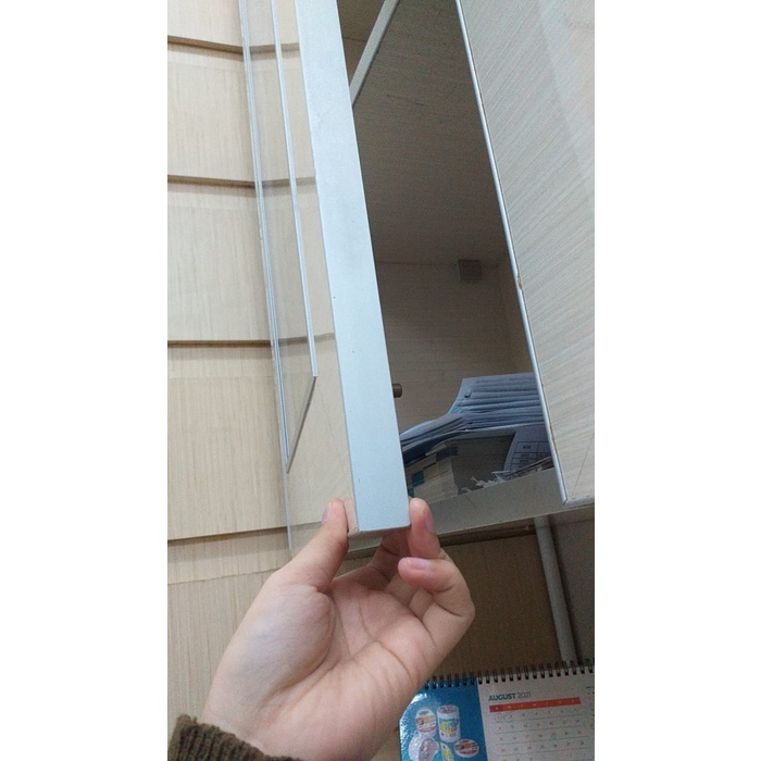 LIST FRAME EDGING ALUMINIUM 20 MM EA 20 CROME  winston surabaya