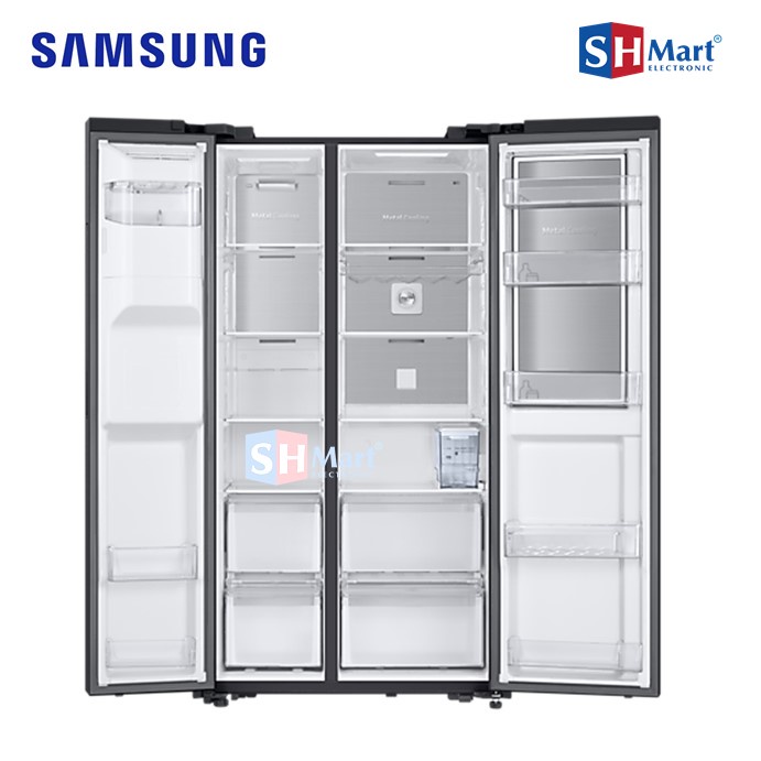 KULKAS SIDE BY SIDE SAMSUNG KAPASITAS 669 LITER  RH64A53F1B4/SE WITH FOOD SHOWCASE (MEDAN)