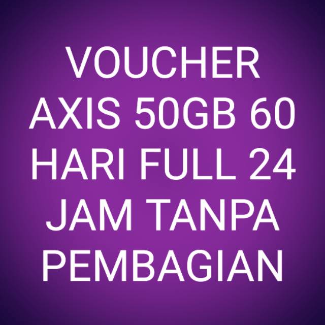 Voucher axis termurah kirim kode via chat