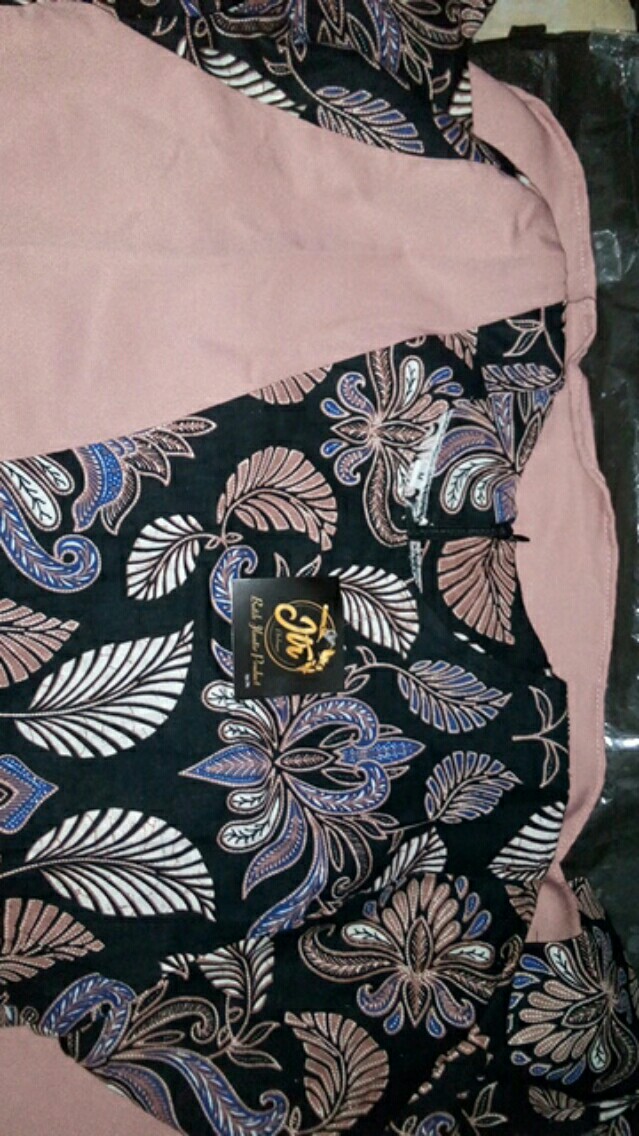 Tey-17 Batik Wanita Asj Sa Hrb026 Kenongo Kemeja Tosca Pendek