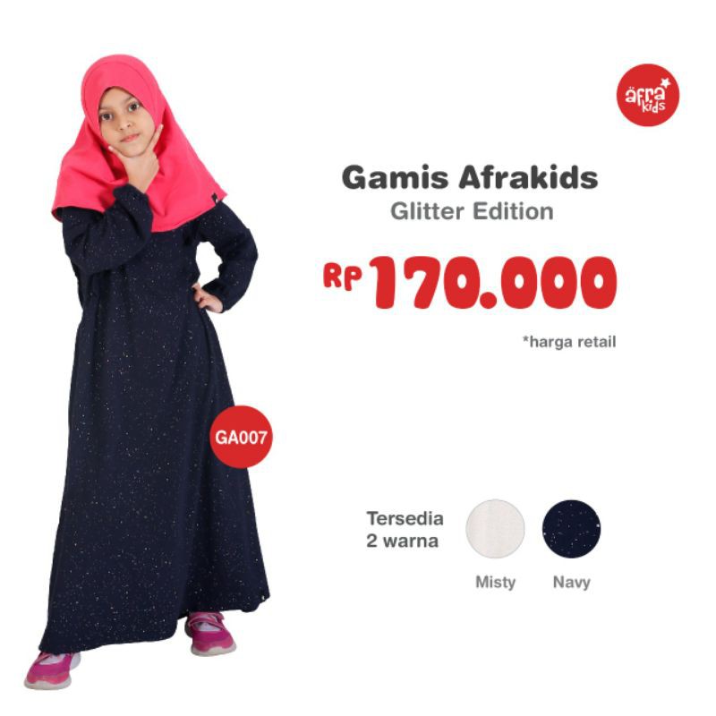 GAMIS AFRA KIDS murah dan berkualitas