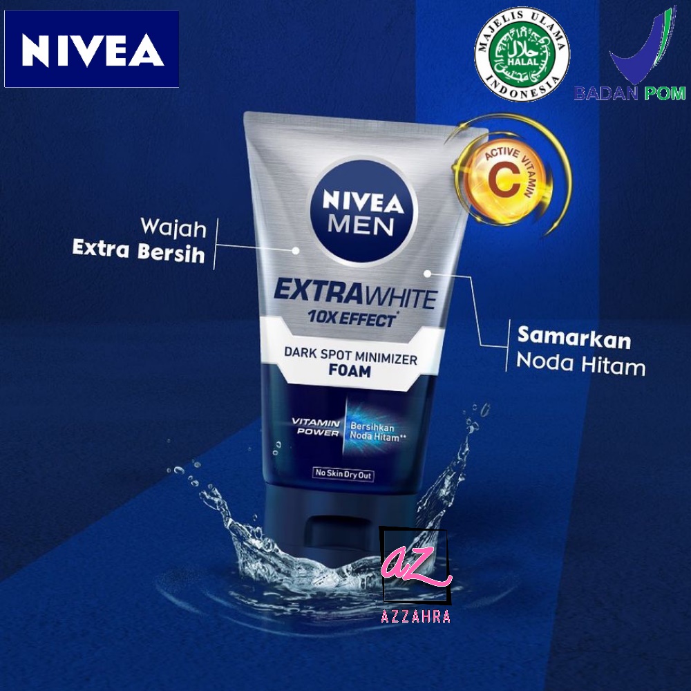 NIVEA Men Extra Whitening Dark Spot Minimizer Facial Foam 100ml