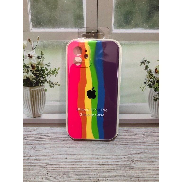 CASE IPHONE 12 PRO SILIKON CASE NEW RAINBOW COVER