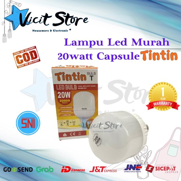 Lampu Led 20watt Murah / Lampu Led Capsule 20watt Murah Meriah TinTin