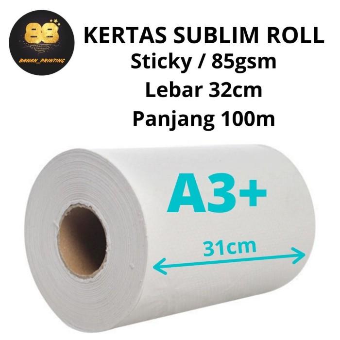 Kertas Sublim Roll A3+ / Kertas Sublimasi / Sublimation Paper