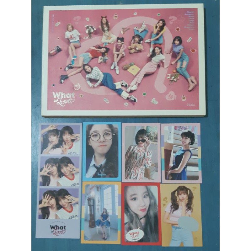 TWICE - WHAT IS LOVE ALBUM NAYEON JEONGYEON MOMO SANA JIHYO MINA DAHYUN CHAEYOUNG TZUYU PHOTOCARD CD