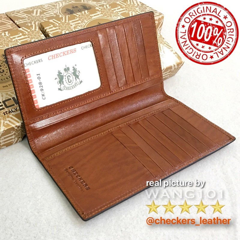 WANG101 -- Dompet Kulit CHECKERS 01N Original - Jaminan Asli atau Uang Kembali