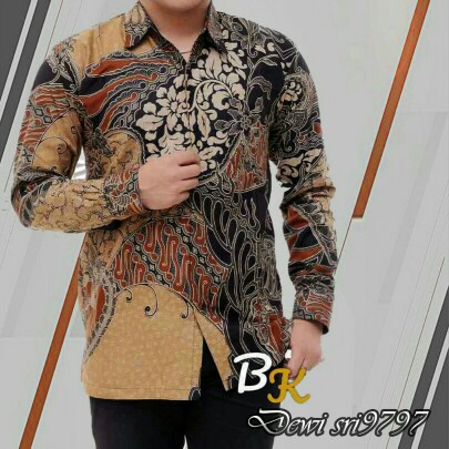 Kemeja Batik Pria Lengan Panjang  Size M L Xl Xxl  Batik Pekalongan