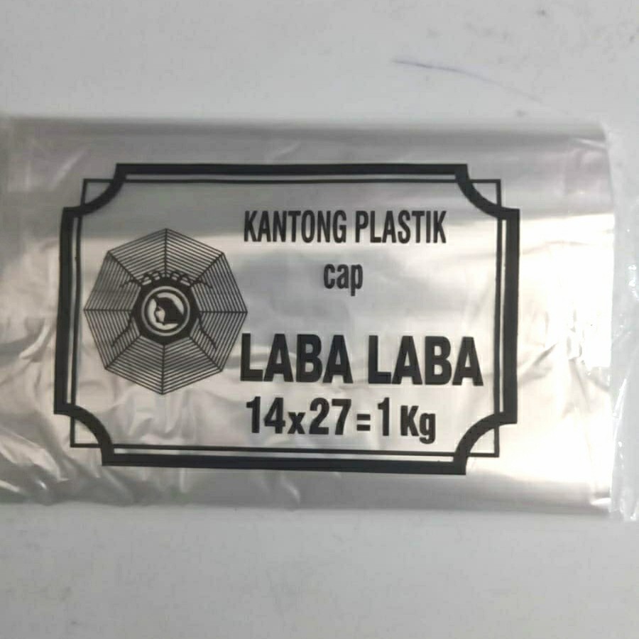 PLASTIK BENING LABA-LABA 14 x 27 (1 kg)